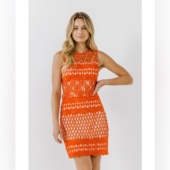 COPY - NWT Endless Rose Women's Guipure Lace Dress Size S - Picture 1 of 8